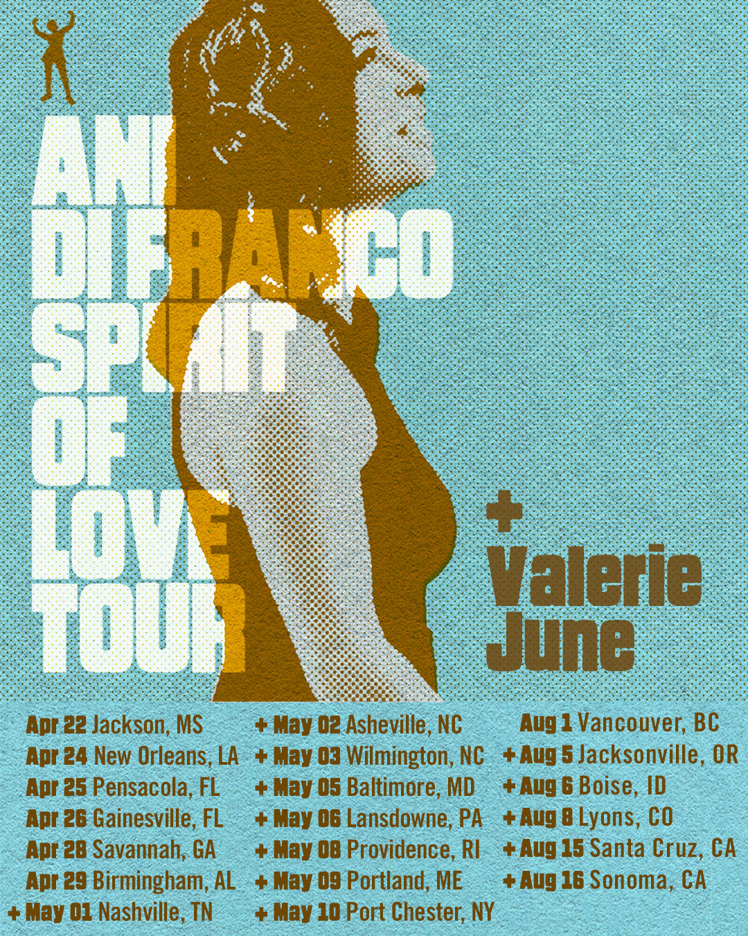 Ani DiFranco Announces 2026 Spirit of Love Tour with Special Guest