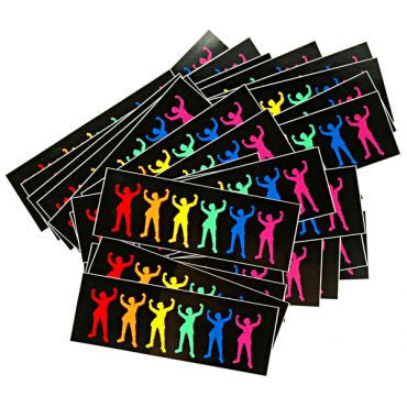 rainbow babes sticker - black