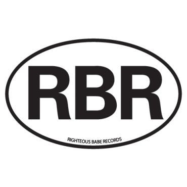 RBR auto sticker - Righteous Babe Records car bumper sticker
