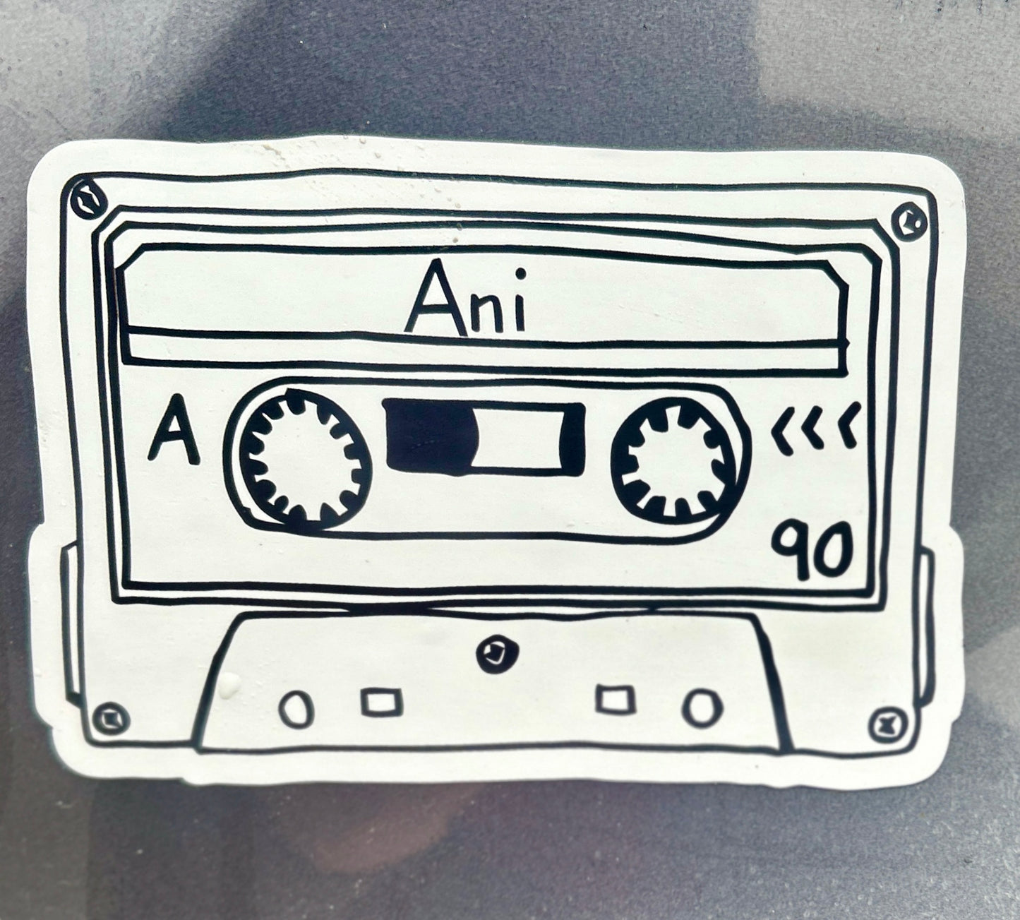 Cassette car magnet