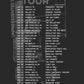 2025 Tour tee