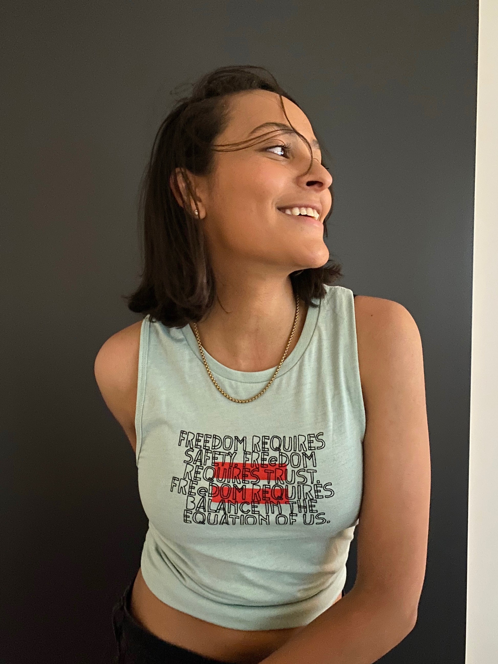 Equation Fitted Tank Top - Ani DiFranco lyric shirt – Righteous Babe Records