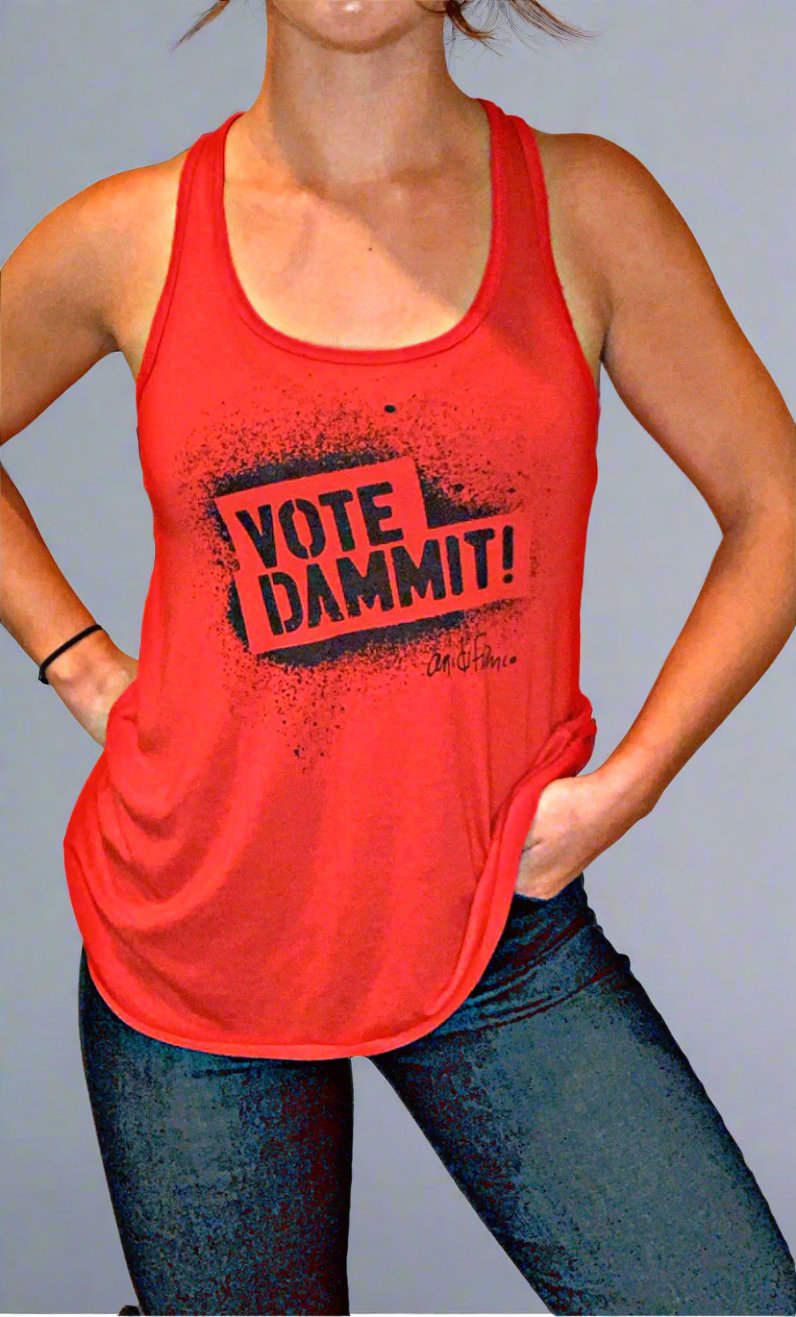 Vote Dammit! Ladies Tank