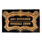 knuckle down sticker - black